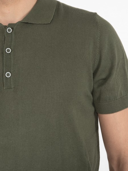 OVER-D T-shirt Polo thread OM546MG Khaki OVER-D - 5