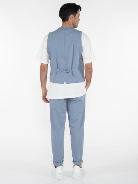 OVER-D Γιλέκο blazer OE1S2S3I03 Γαλάζιο OVER-D - 9