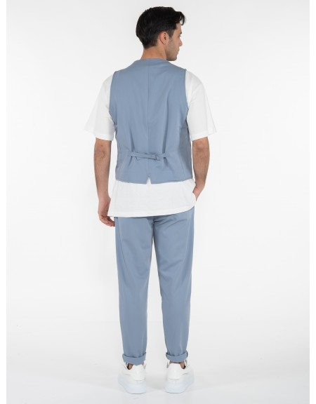 OVER-D Γιλέκο blazer OE1S2S3I03 Γαλάζιο OVER-D - 9