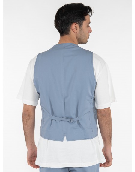 OVER-D Γιλέκο blazer OE1S2S3I03 Γαλάζιο OVER-D - 2