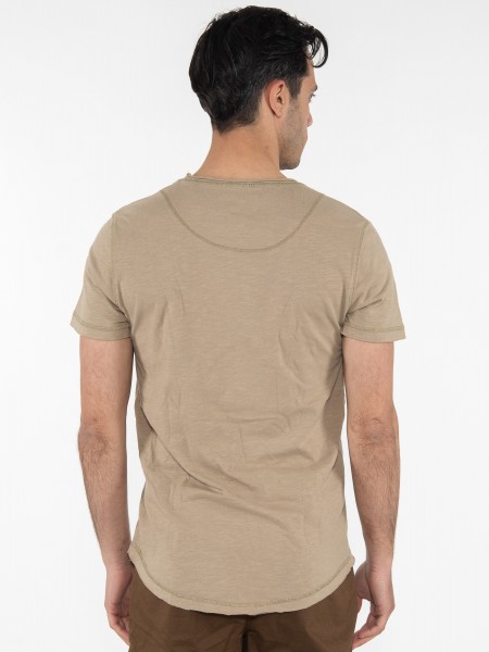 GABBA T-shirt KONDAR SLUB Tee P5889 Beige GABBA - 2