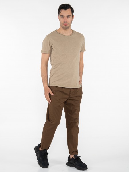GABBA T-shirt KONDAR SLUB Tee P5889 Beige GABBA - 7