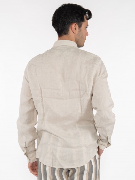 OVER-D Πουκάμισο OC1S0S0C05 Μπεζ OVER-D - 2
