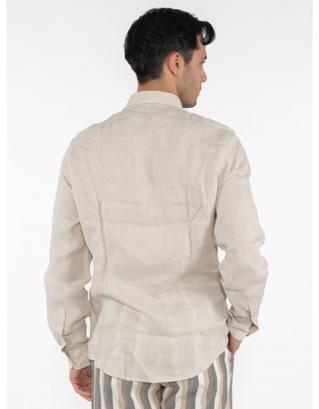 OVER-D Πουκάμισο OC1S0S0C05 Μπεζ OVER-D - 2