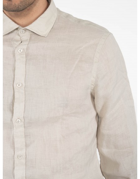 OVER-D Πουκάμισο OC1S0S0C05 Μπεζ OVER-D - 5