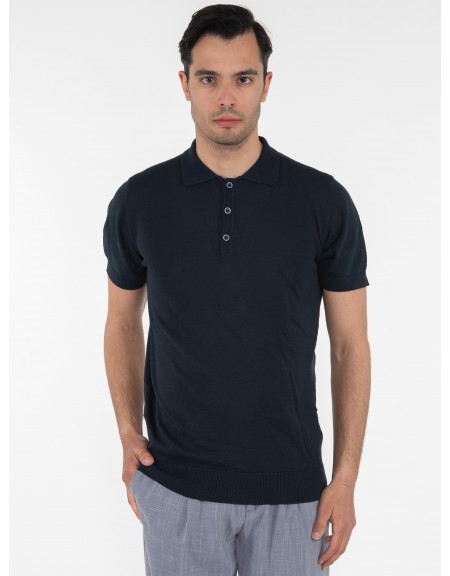 OVER-D T-shirt Polo νημάτινο OM546MG Μπλε OVER-D - 1