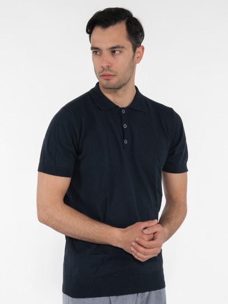 OVER-D T-shirt Polo νημάτινο OM546MG Μπλε OVER-D - 3