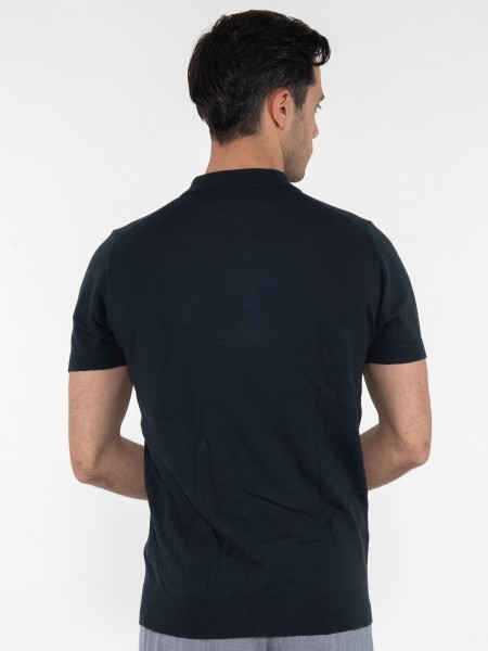 OVER-D T-shirt Polo νημάτινο OM546MG Μπλε OVER-D - 2