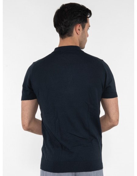 OVER-D T-shirt Polo νημάτινο OM546MG Μπλε OVER-D - 2