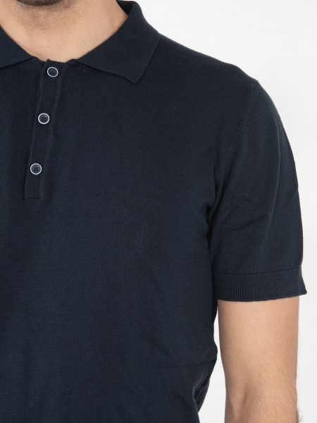 OVER-D T-shirt Polo νημάτινο OM546MG Μπλε OVER-D - 5