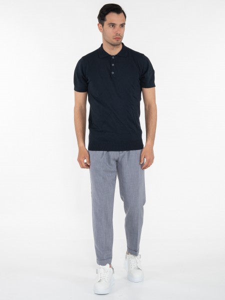 OVER-D T-shirt Polo νημάτινο OM546MG Μπλε OVER-D - 6