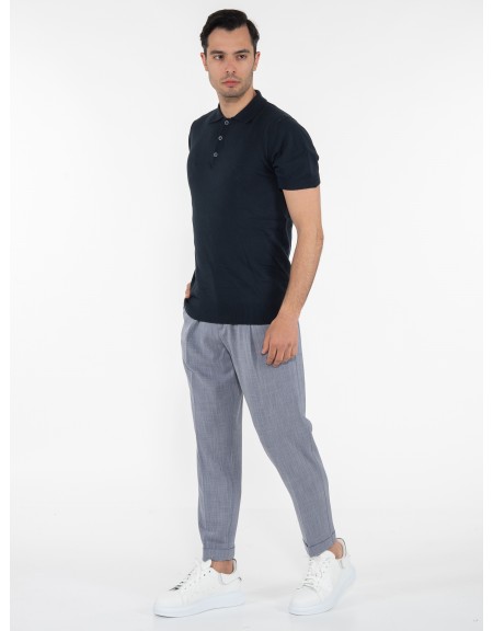 OVER-D T-shirt Polo νημάτινο OM546MG Μπλε OVER-D - 9