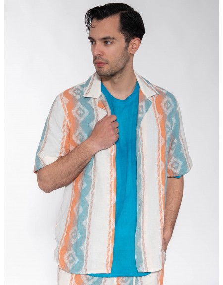 XAGON MAN Πουκάμισο κοντομάνικο P23042AVERDU Εμπριμέ XAGON MAN - 3