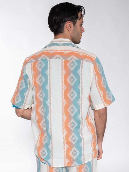 XAGON MAN Πουκάμισο κοντομάνικο P23042AVERDU Εμπριμέ XAGON MAN - 7