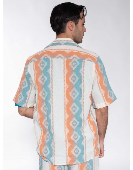 XAGON MAN Πουκάμισο κοντομάνικο P23042AVERDU Εμπριμέ XAGON MAN - 7