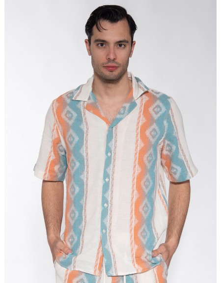 XAGON MAN Πουκάμισο κοντομάνικο P23042AVERDU Εμπριμέ XAGON MAN - 1