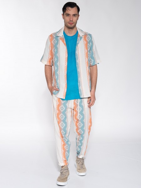 XAGON MAN Πουκάμισο κοντομάνικο P23042AVERDU Εμπριμέ XAGON MAN - 10