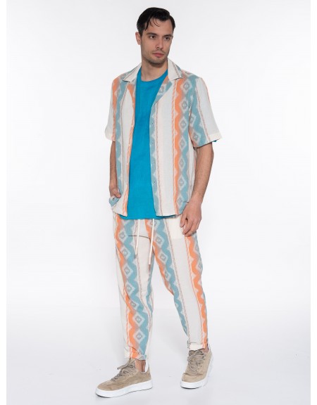 XAGON MAN Πουκάμισο κοντομάνικο P23042AVERDU Εμπριμέ XAGON MAN - 13