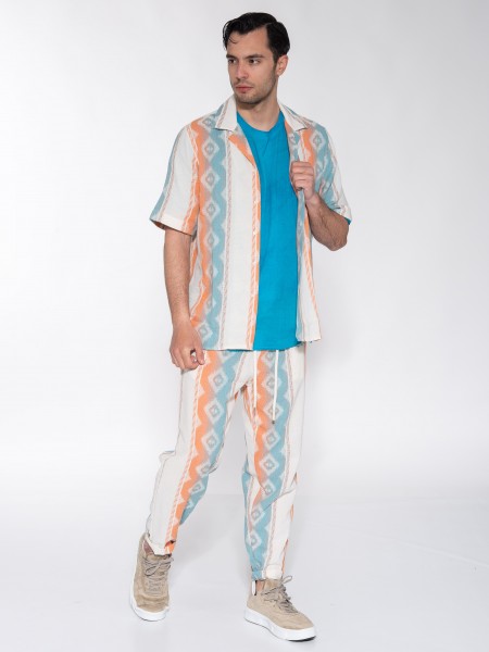 XAGON MAN T-shirt P23082JX2408 Μπλε ρουά XAGON MAN - 8