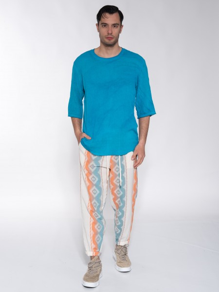 XAGON MAN T-shirt P23082JX2408 Μπλε ρουά XAGON MAN - 7