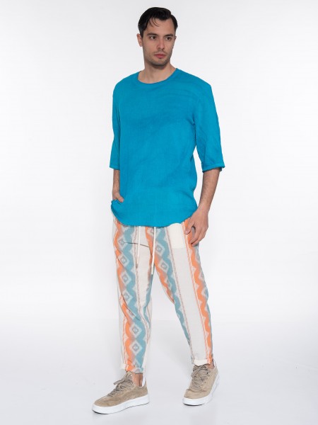 XAGON MAN T-shirt P23082JX2408 Μπλε ρουά XAGON MAN - 10