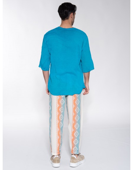 XAGON MAN T-shirt P23082JX2408 Μπλε ρουά XAGON MAN - 9