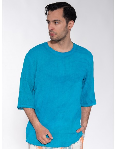 XAGON MAN T-shirt P23082JX2408 Μπλε ρουά XAGON MAN - 3