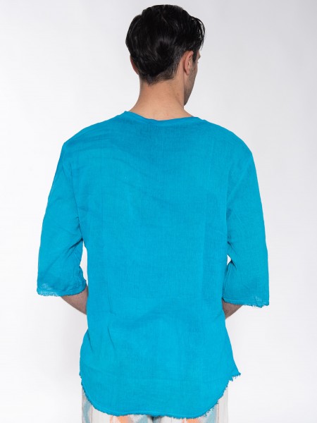 XAGON MAN T-shirt P23082JX2408 Μπλε ρουά XAGON MAN - 2