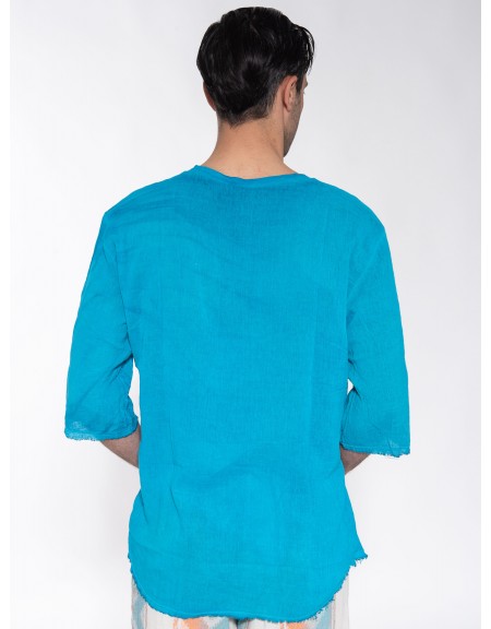 XAGON MAN T-shirt P23082JX2408 Μπλε ρουά XAGON MAN - 2