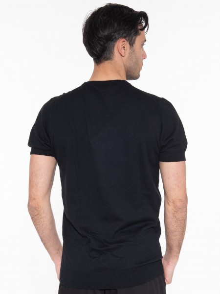 OVER-D T-shirt νημάτινο OM547MG Μαύρο OVER-D - 2