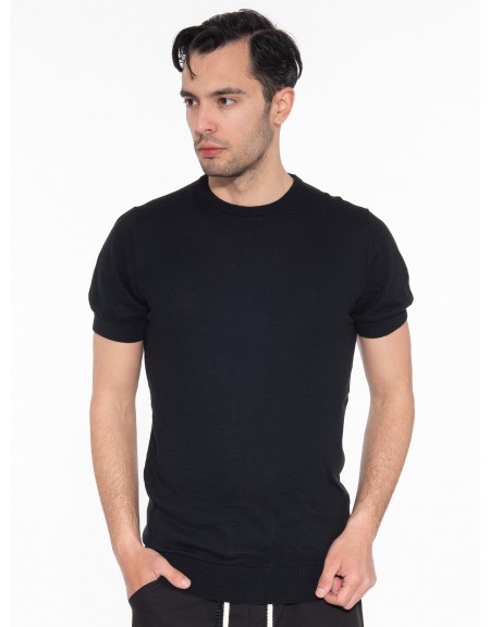 OVER-D T-shirt νημάτινο OM547MG Μαύρο OVER-D - 10