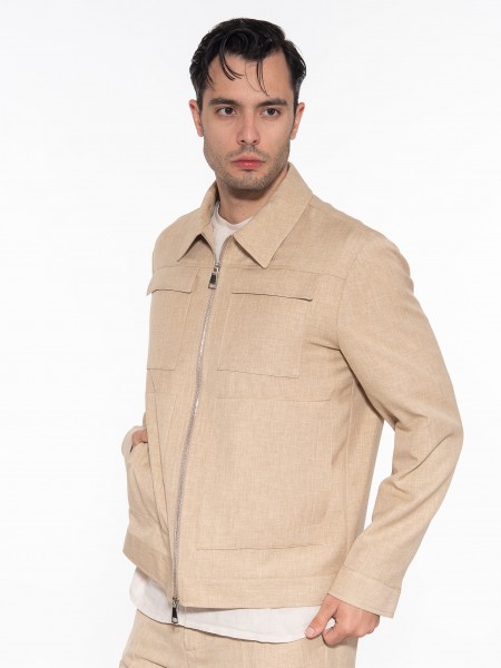 OVER-D Μπουφάν - Jacket OE1S2S3J11 Μπεζ OVER-D - 4