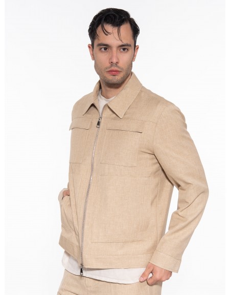 OVER-D Μπουφάν - Jacket OE1S2S3J11 Μπεζ OVER-D - 4