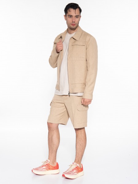 OVER-D Μπουφάν - Jacket OE1S2S3J11 Μπεζ OVER-D - 9