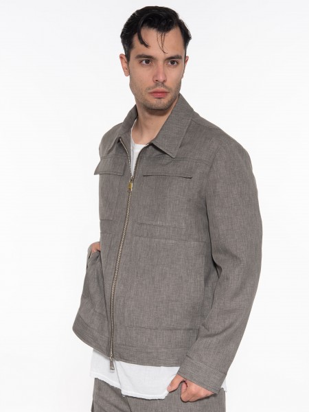OVER-D Μπουφάν - Jacket OE1S2S3J11 Λαδί OVER-D - 4