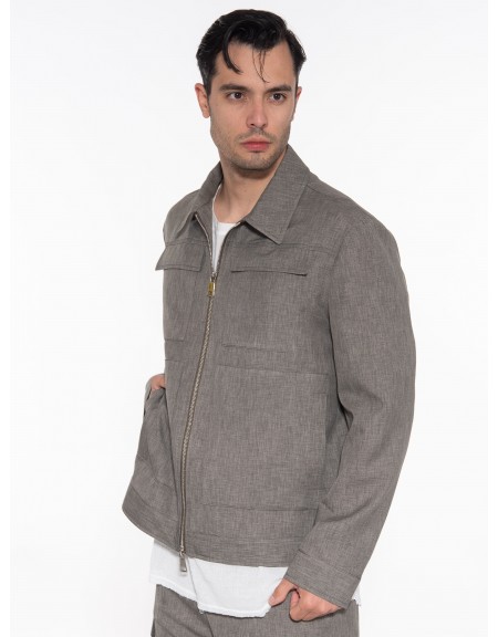 OVER-D Μπουφάν - Jacket OE1S2S3J11 Λαδί OVER-D - 4