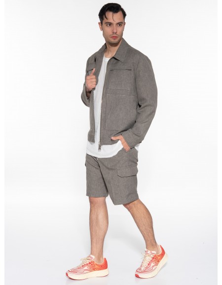 OVER-D Cargo Βερμούδα OE1S2S3S05 Λαδί OVER-D - 9