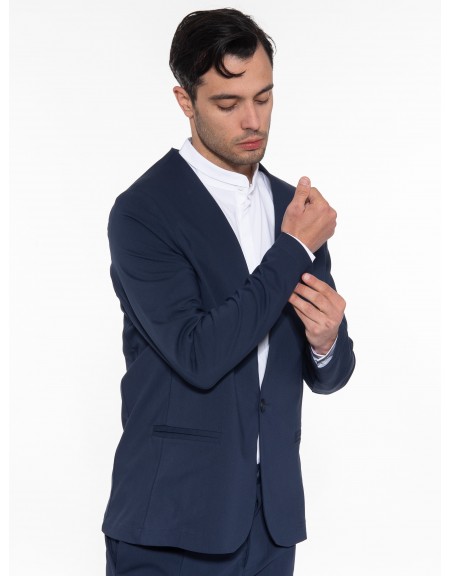 NINETEEN Σακάκι K23-1033 Μπλε NINETEEN - 4