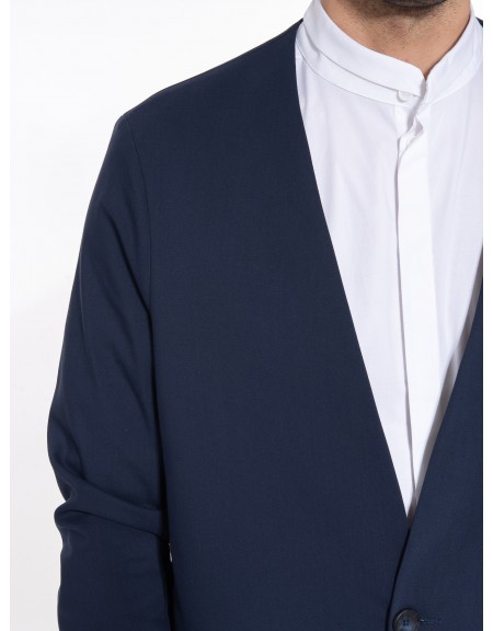 NINETEEN Σακάκι K23-1033 Μπλε NINETEEN - 5