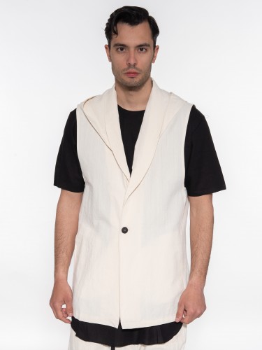 LA HAINE Vest - Jacket 3B XAGOSTO Beige