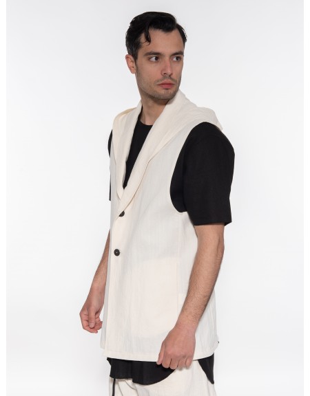 LA HAINE Vest - Jacket 3B XAGOSTO Beige LA HAINE - 5