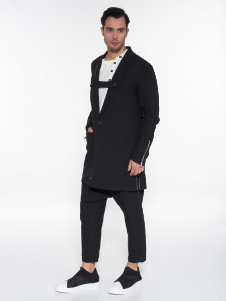 LA HAINE Σακάκι 3B PRODUCER Μαύρο LA HAINE - 9