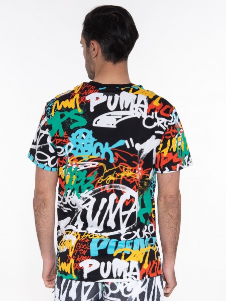 PUMA T-shirt 539246 01 Graffiti Tee Black PUMA - 2