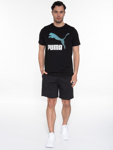 PUMA T-shirt 534652 01 Classics Logo Interest Tee Black PUMA - 6