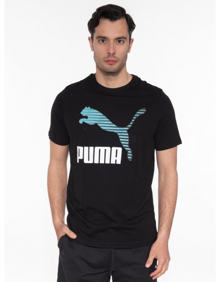 PUMA T-shirt 534652 01 Classics Logo Interest Tee Black PUMA - 1