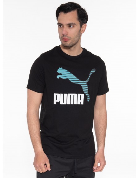 PUMA T-shirt 534652 01 Classics Logo Interest Tee Μαύρο PUMA - 3