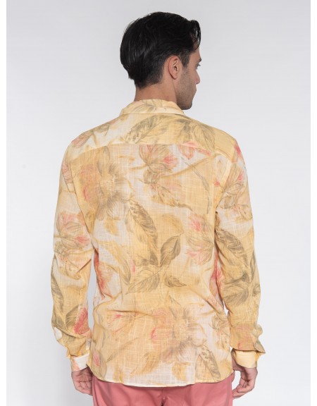 OVER-D Πουκάμισο OE1S2S3C19 Κίτρινο - Λαδί OVER-D - 2