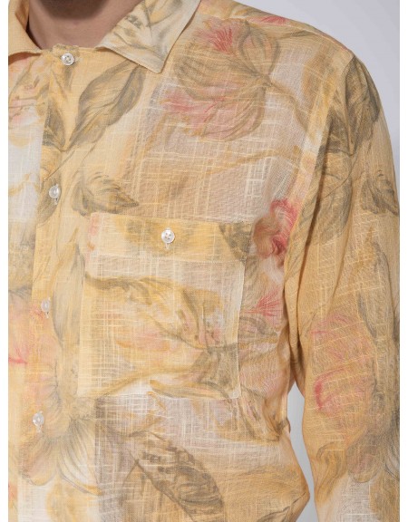 OVER-D Πουκάμισο OE1S2S3C19 Κίτρινο - Λαδί OVER-D - 5