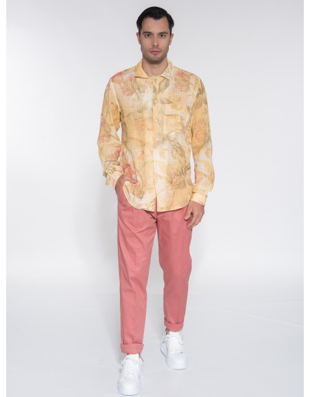 OVER-D Πουκάμισο OE1S2S3C19 Κίτρινο - Λαδί OVER-D - 6