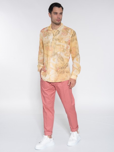 OVER-D Πουκάμισο OE1S2S3C19 Κίτρινο - Λαδί OVER-D - 7